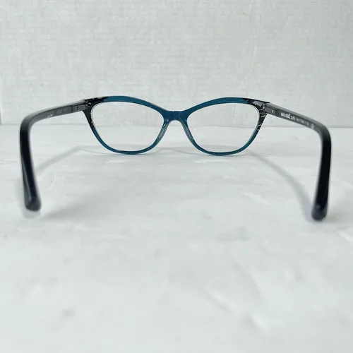 Alain Mikli Paris Blue & Black Cateye Eyeglasses A03067 Magnified Lenses Italy 3
