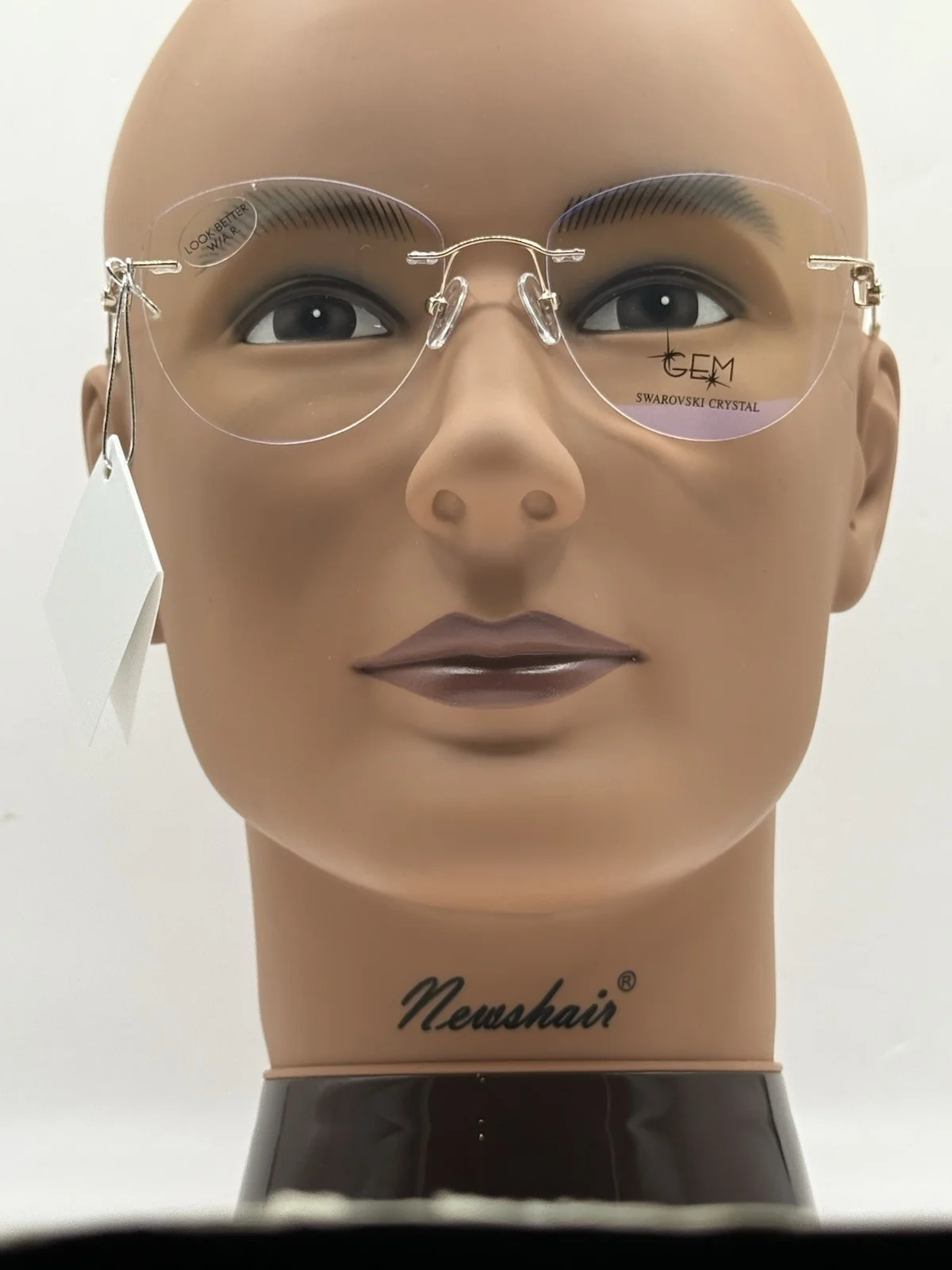 ALEXANDER COLLECTION Ebba Gold Womens Oval Rimless Eyeglasses 58-17-140 B:37 4