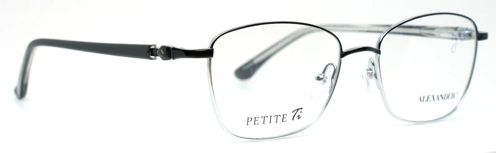 ALEXANDER COLLECTION Kennedy Black Womens Square Full Rim Eyeglasses 50-16-135 3