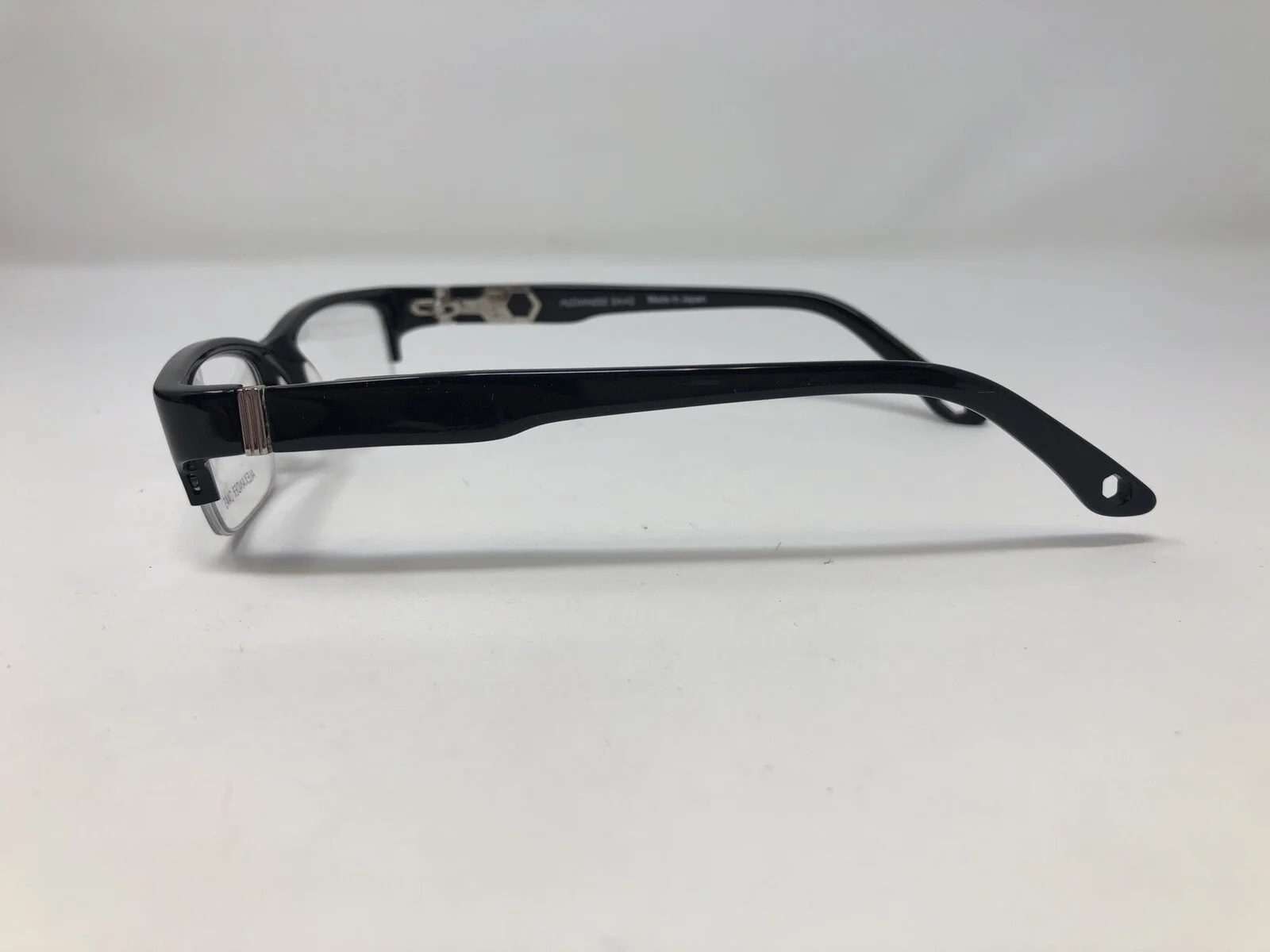 ALEXANDER DAAS Eyeglasses Frames Wisdom 47-16-135 Black Half Rim V306 3