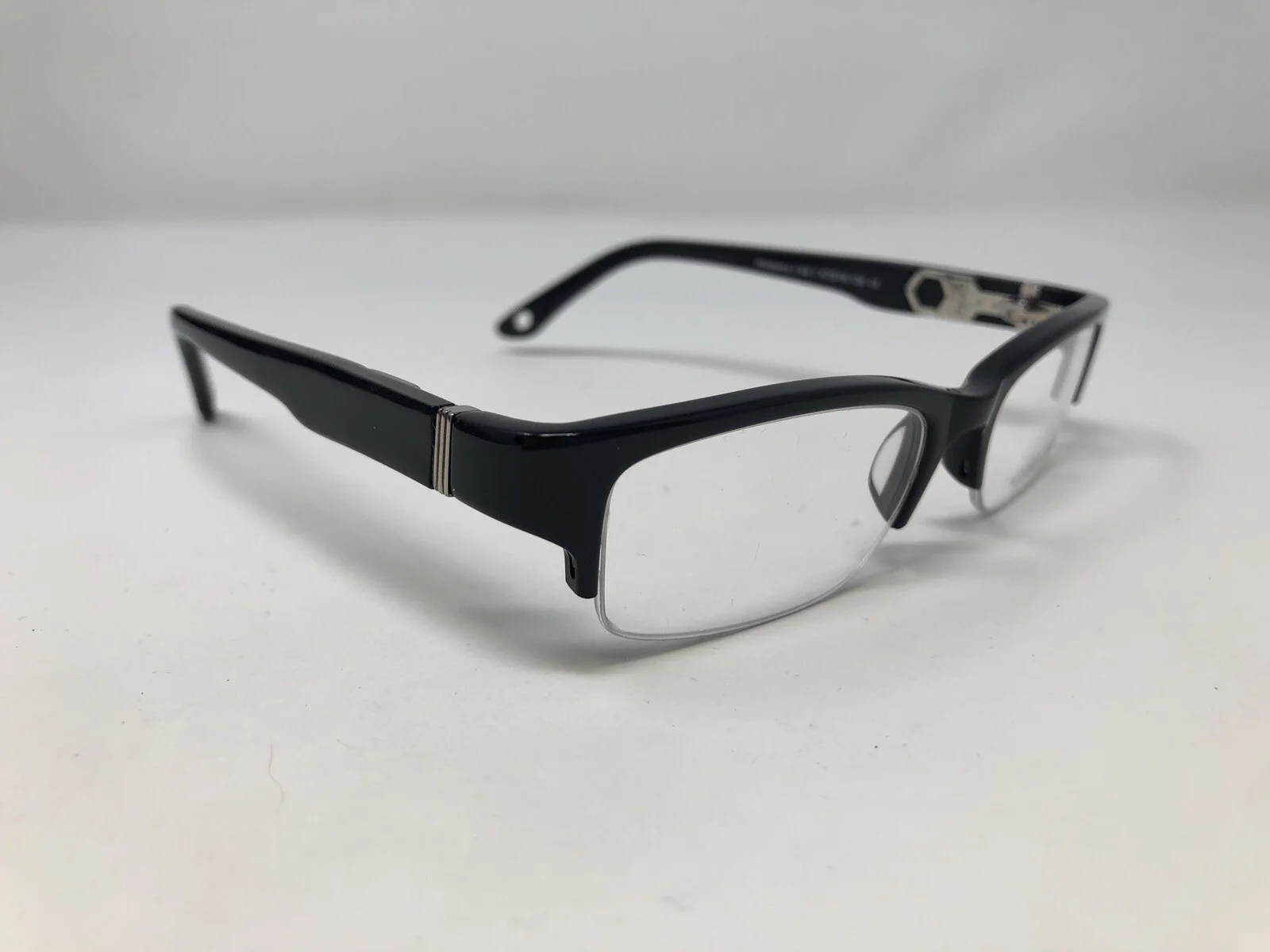 ALEXANDER DAAS Eyeglasses Frames Wisdom 47-16-135 Black Half Rim V306 4