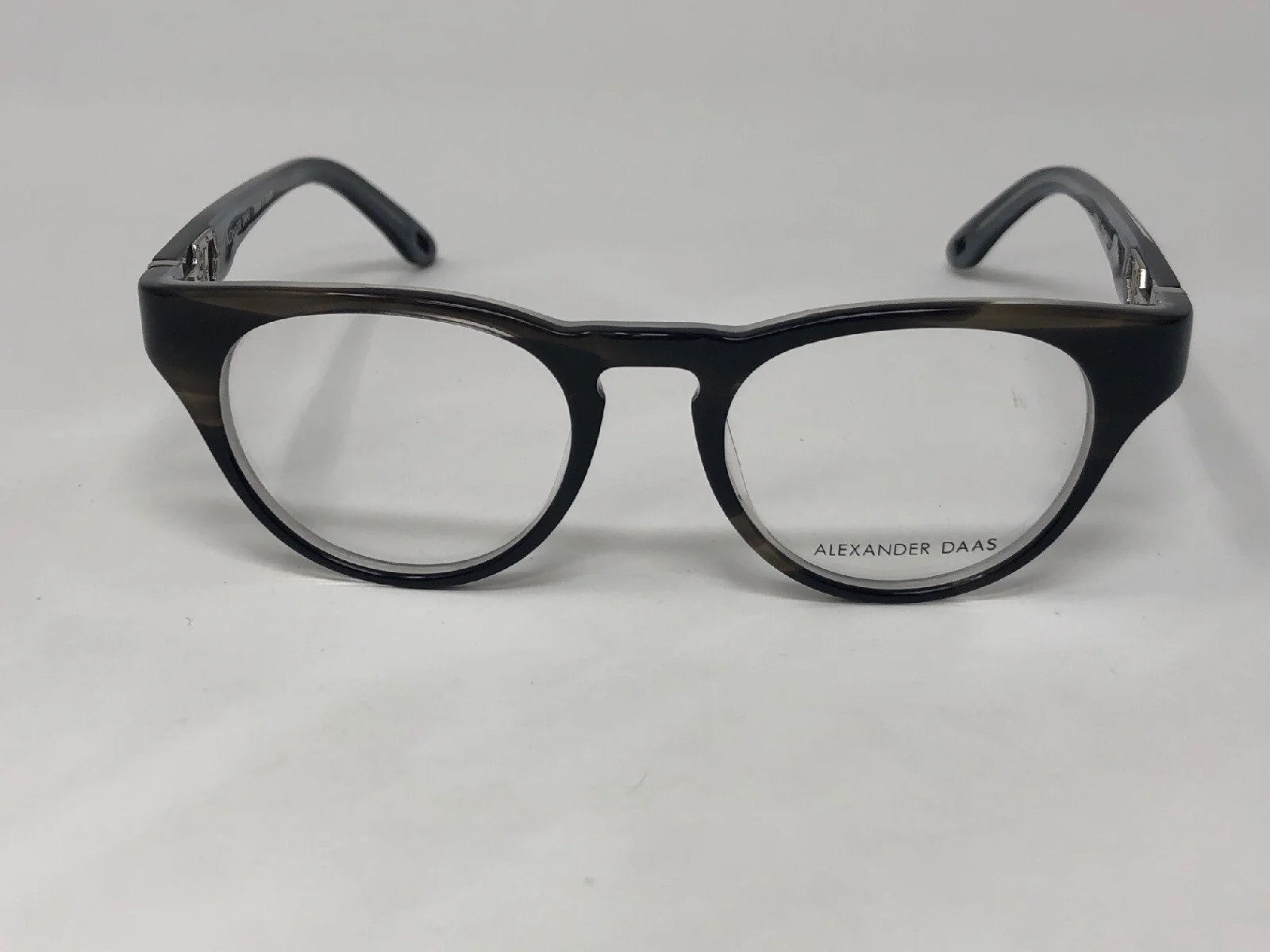 ALEXANDER DAAS “POTRERO” Eyeglasses Frame Japan 44-17-135 Grey Clear Marble NW11 2