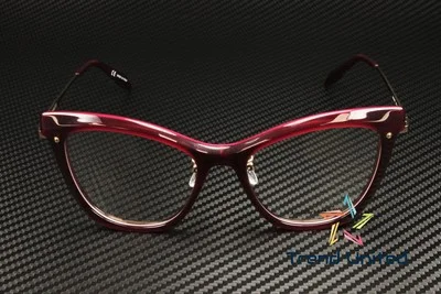 ALEXANDER MCQUEEN AM0265O 004 Cat Eye Burg Pink Demo Lens 52 Women 2