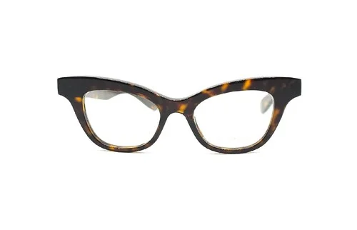 Alexander McQueen AM0381O Eyeglasses 002 Havana size 47 new