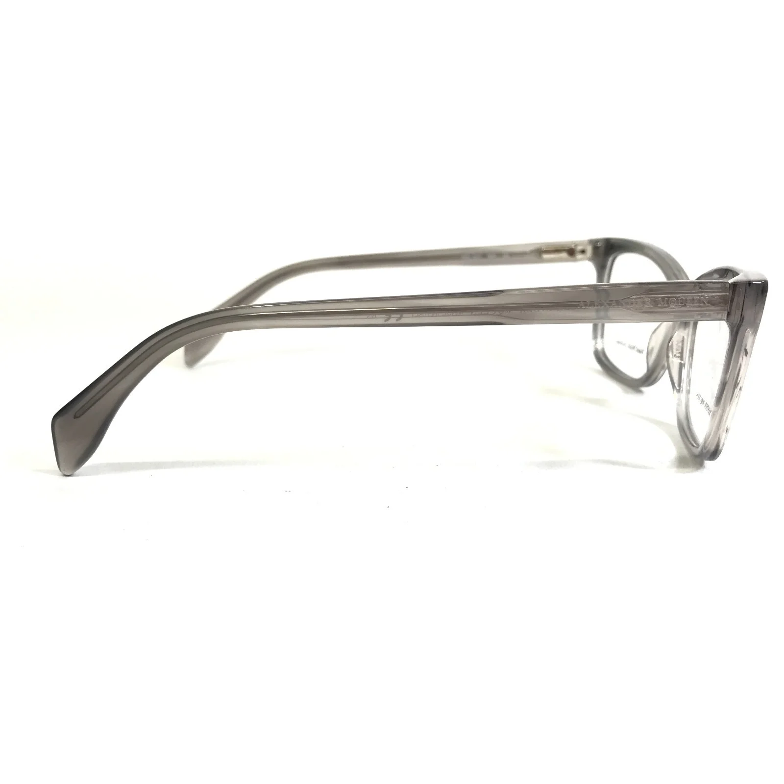 Alexander McQueen Eyeglasses Frames AMQ 4207 N9H Clear Grey Cat Eye 53-13-140 3
