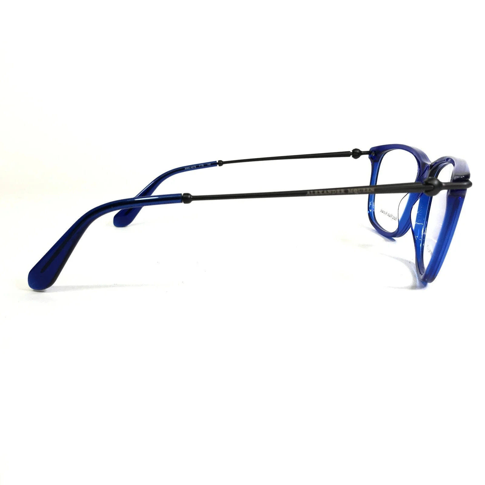 Alexander McQueen Eyeglasses Frames AMQ 4279 FTB Grey Clear Blue 53-16-140 3