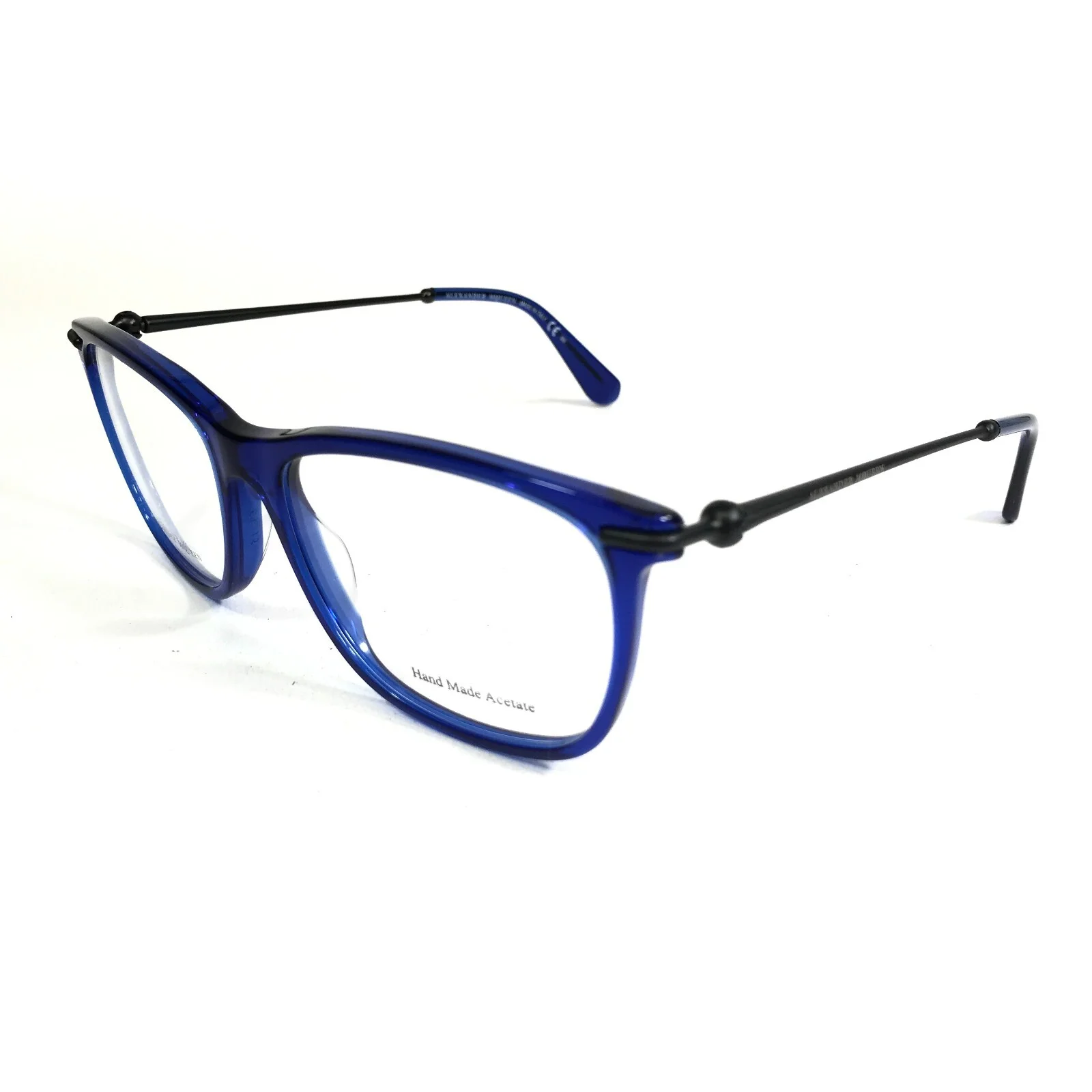 Alexander McQueen Eyeglasses Frames AMQ 4279 FTB Grey Clear Blue 53-16-140 4