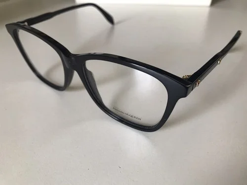Alexander McQueen Square Eyeglasses AM0191O 001 black 54mm 191