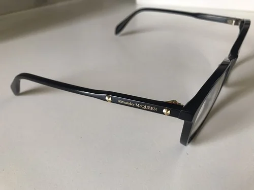 Alexander McQueen Square Eyeglasses AM0191O 001 black 54mm 191 3