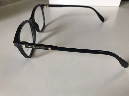 Alexander McQueen Square Eyeglasses AM0191O 001 black 54mm 191 4