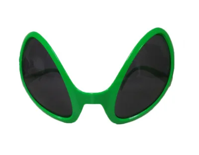 Alien Green Dark Lens Glasses Novelty Costume Accessory