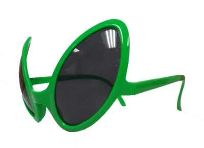 Alien Green Dark Lens Glasses Novelty Costume Accessory 3
