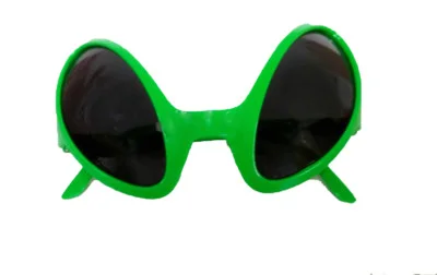 Alien Green Dark Lens Glasses Novelty Costume Accessory 4