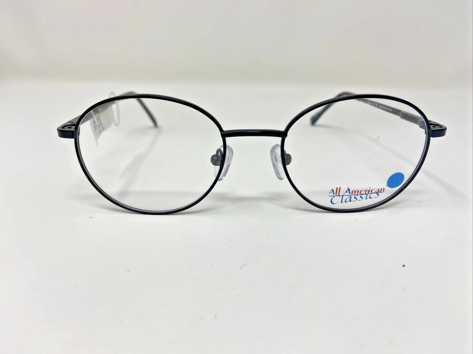 All American Classics Eyeglasses Frames Boise 47-19-130 Black Full Rim S568