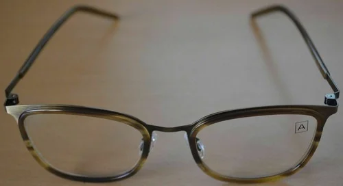 Allied Metal Works Antique Gold Pueblo Tortoise demo lense B160 Woman Glasses 2
