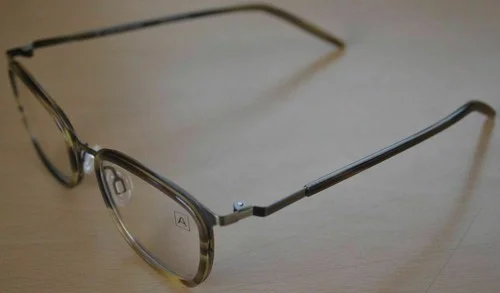 Allied Metal Works Antique Gold Pueblo Tortoise demo lense B160 Woman Glasses 3
