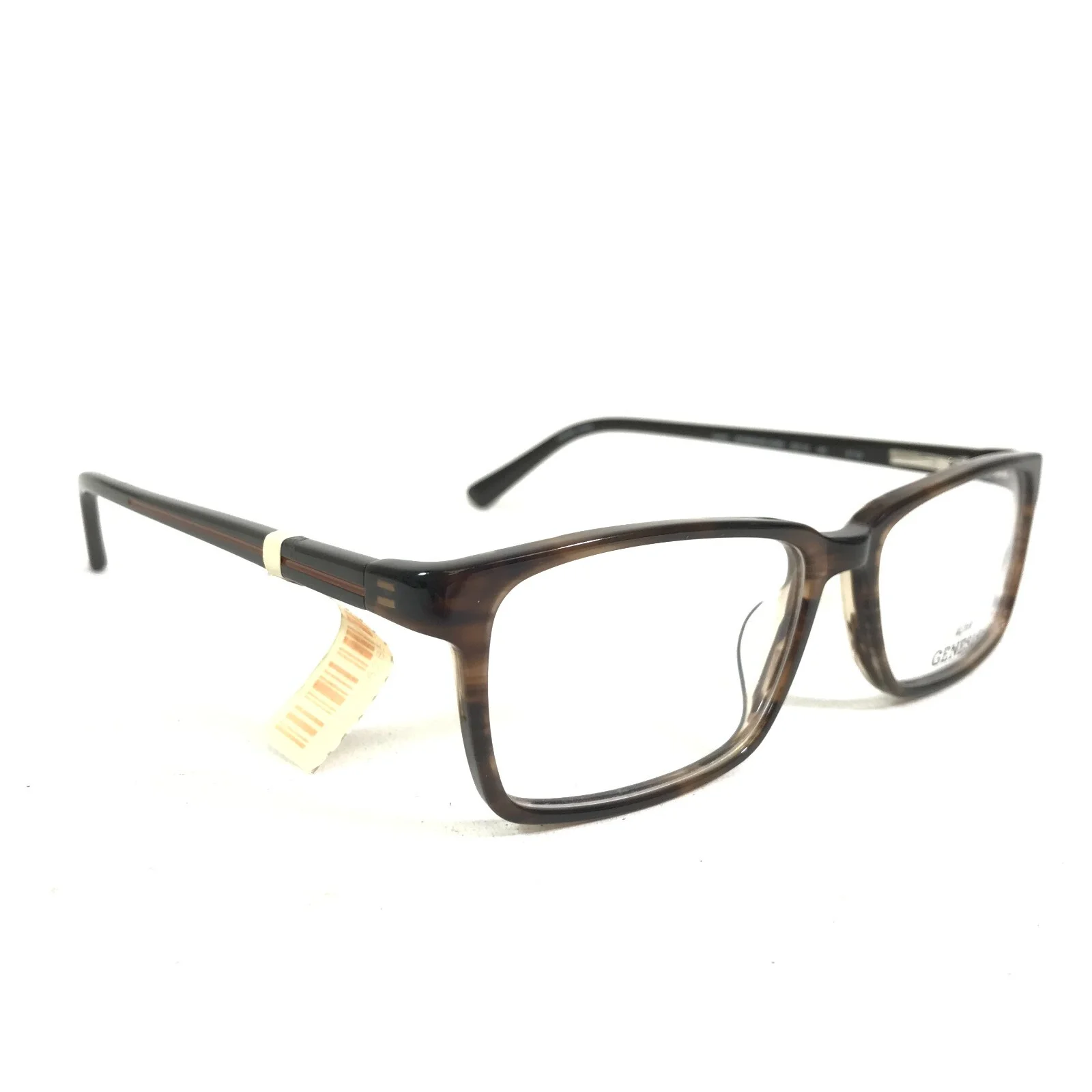 Altair Genesis Eyeglasses Frames G4042 200 BROWN HORN Rectangular 53-16-140 3