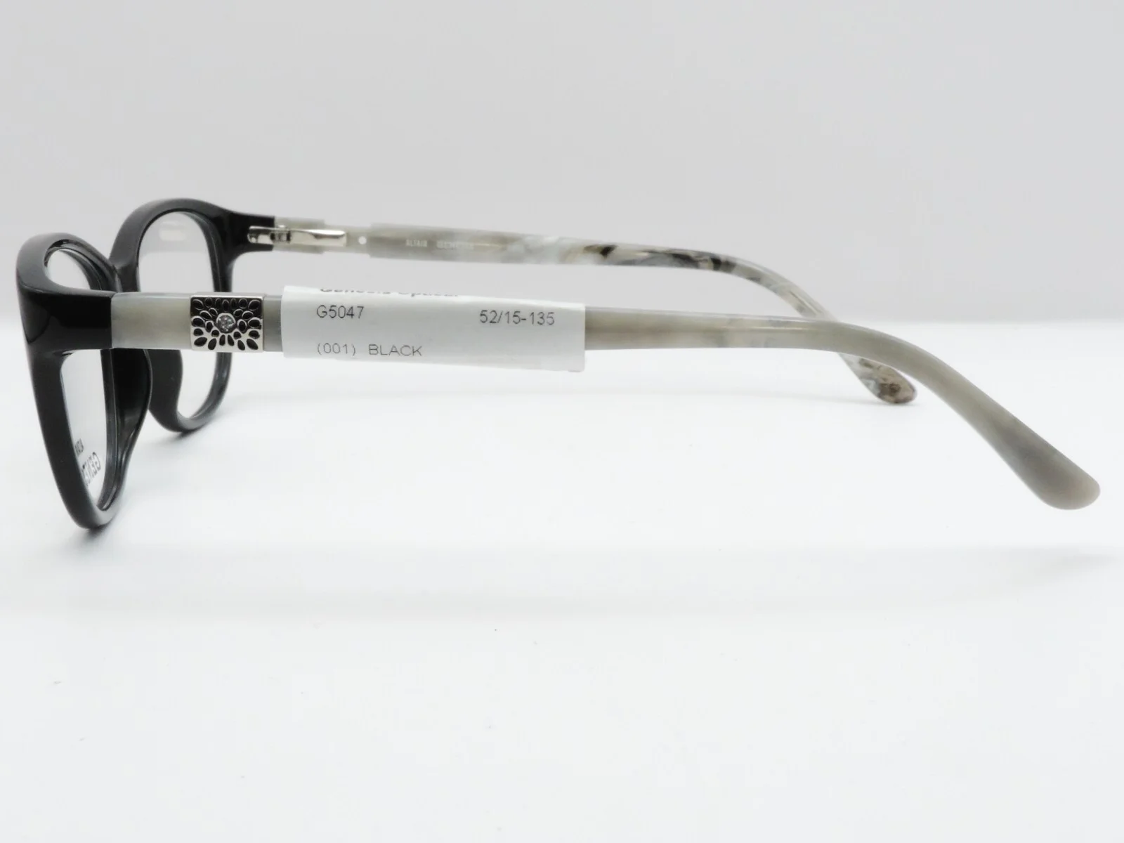ALTAIR GENESIS G5047 FULL RIM ACETATE EYEGLASS FRAMES 001 BLACK 52-15-135 NWD* 3