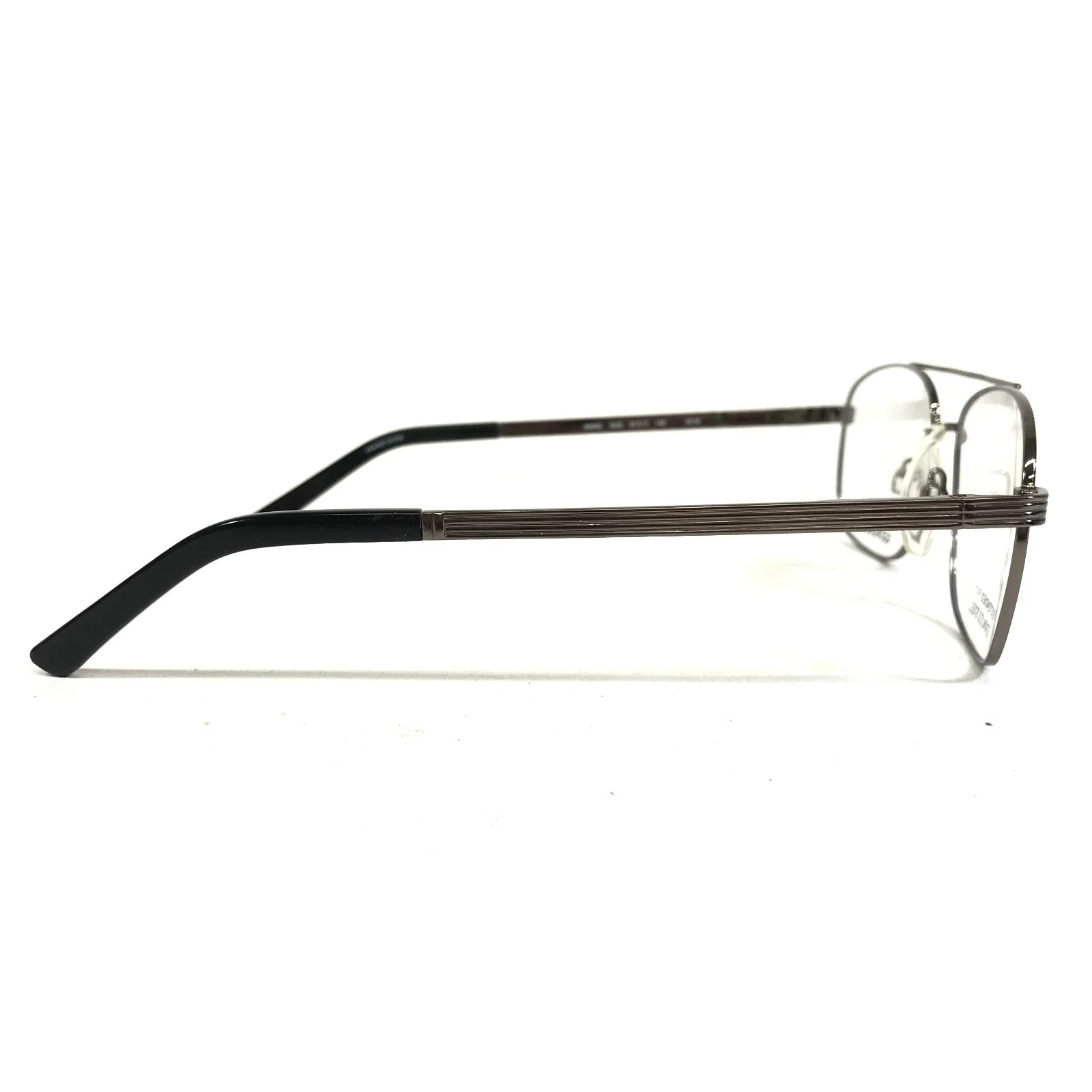 Altair Large Eyeglasses Frames Genesis G4002 GUN Grey Square Full Rim 57-17-145 3