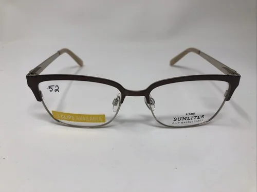 ALTAIR SUNLITES EYEGLASSES FRAME SL5015 200 CAFE BROWN 52-16-135 METAL X987