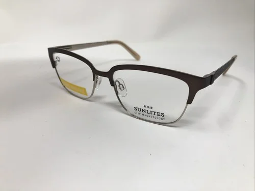 ALTAIR SUNLITES EYEGLASSES FRAME SL5015 200 CAFE BROWN 52-16-135 METAL X987 3