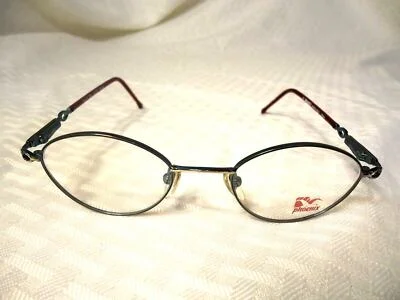 Ambassador Phoenix Italy Eyeglass Frames Blue Burgundy LF 352 45-18 135 Lot p7