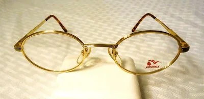 Ambassador Phoenix Italy Eyeglass Frames Gold Tort LF 275 48-20 135 NOS Lot p1