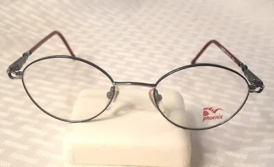 Ambassador Phoenix Italy Eyeglass Frames Teal Burgundy LF 352 47-18 135 Lot p10