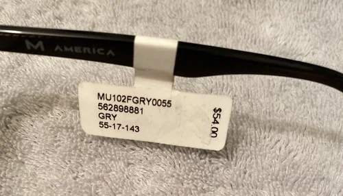 America MU102 Gray Eyeglass Frame 2