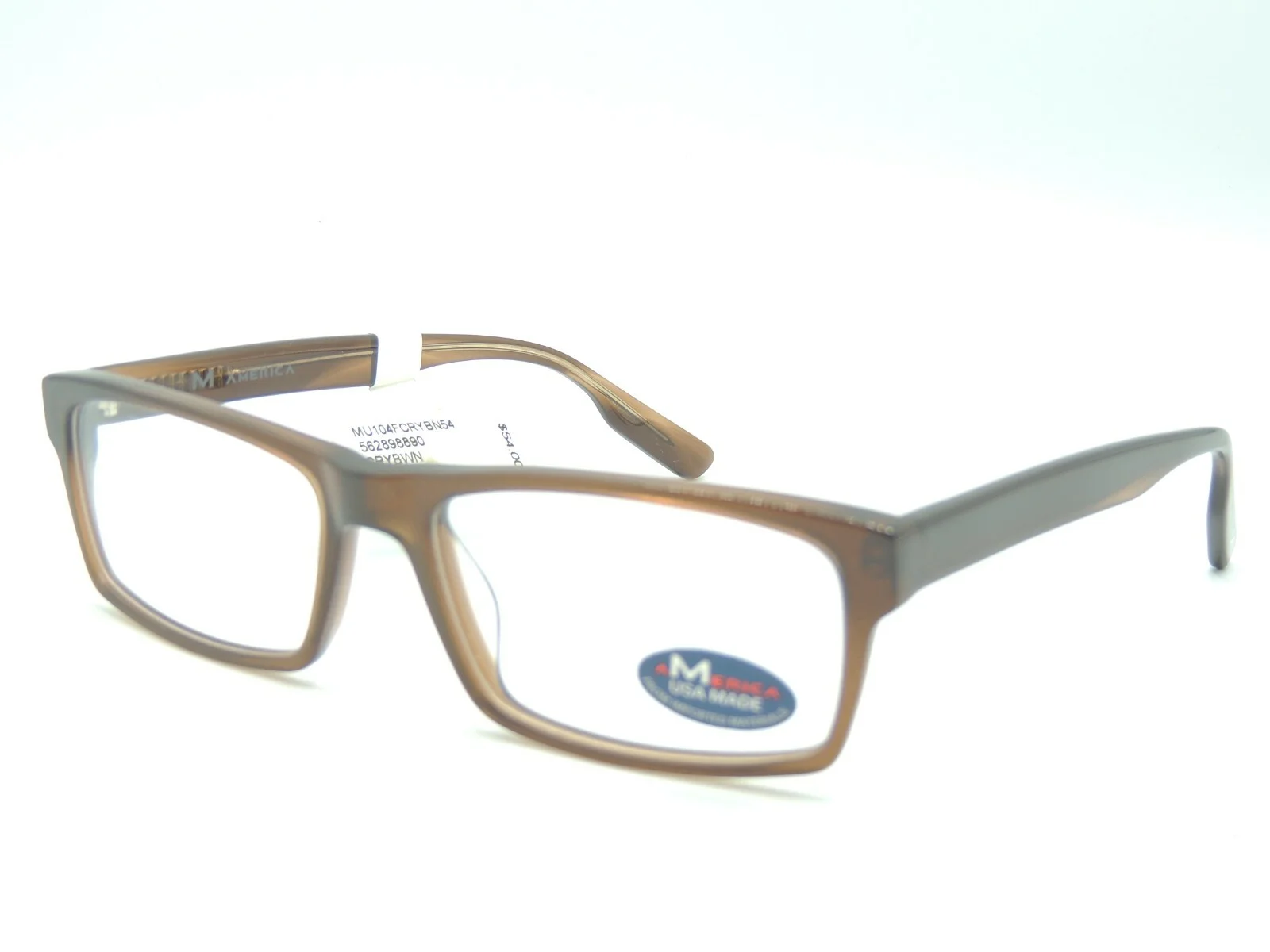 America MU104 Brown Eyeglass Frame
