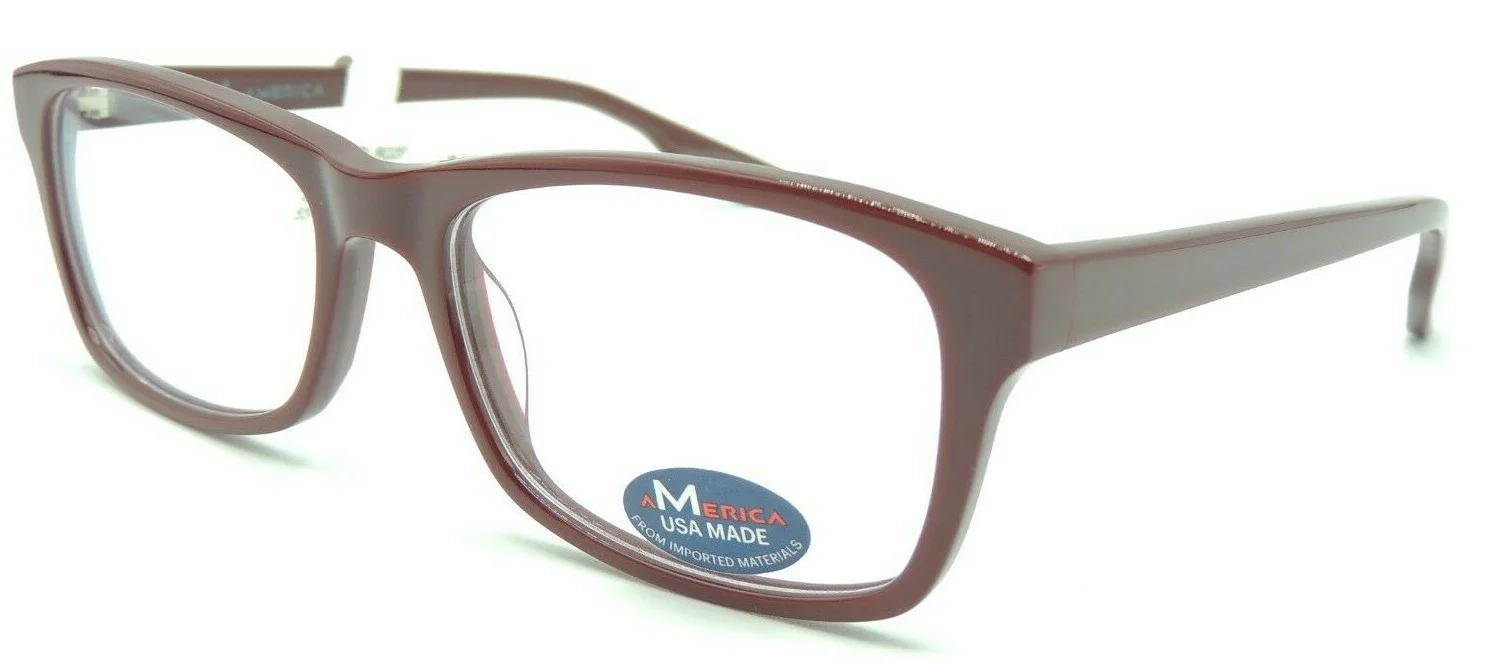 America MU205 205 Burgundy Eyeglass Frame