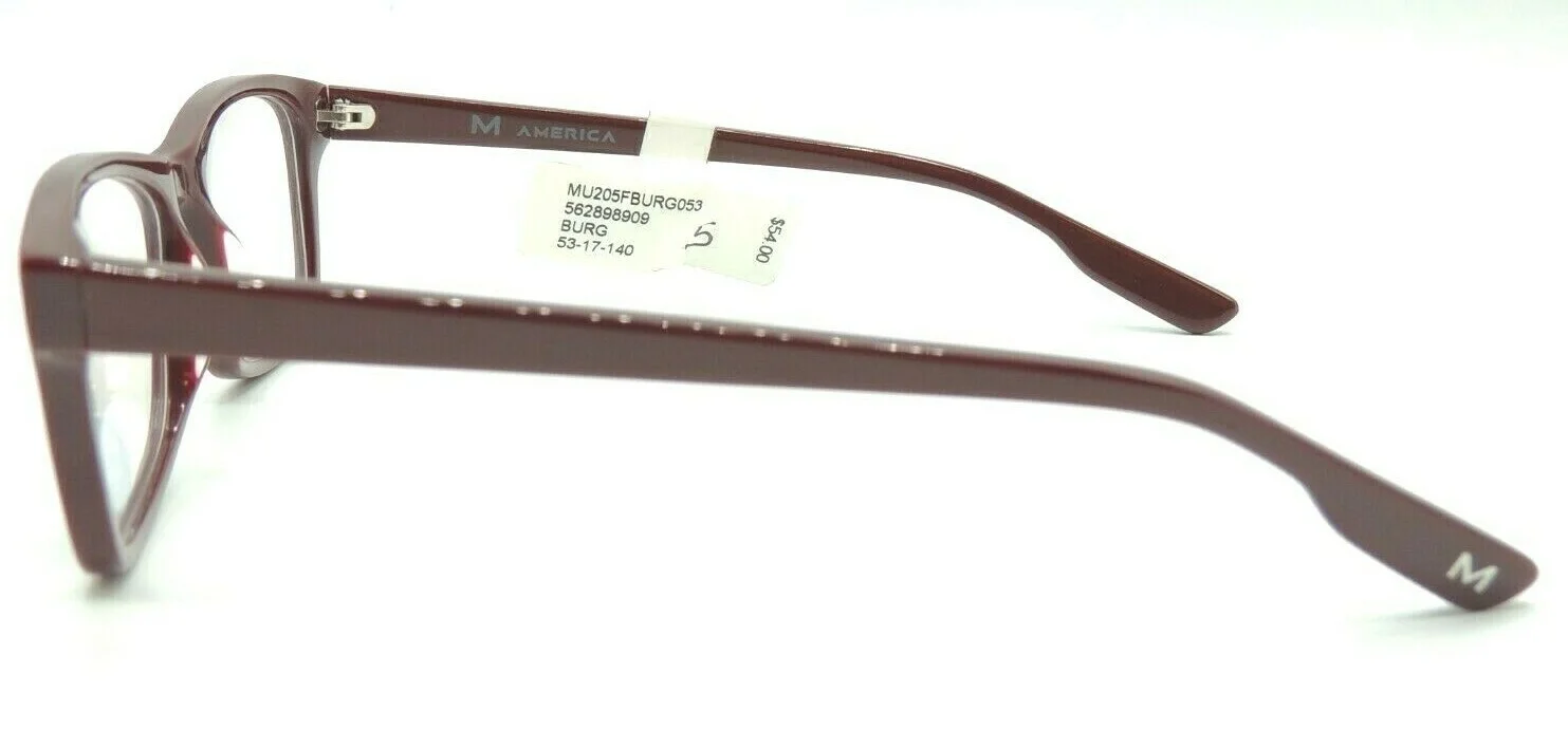 America MU205 205 Burgundy Eyeglass Frame 2