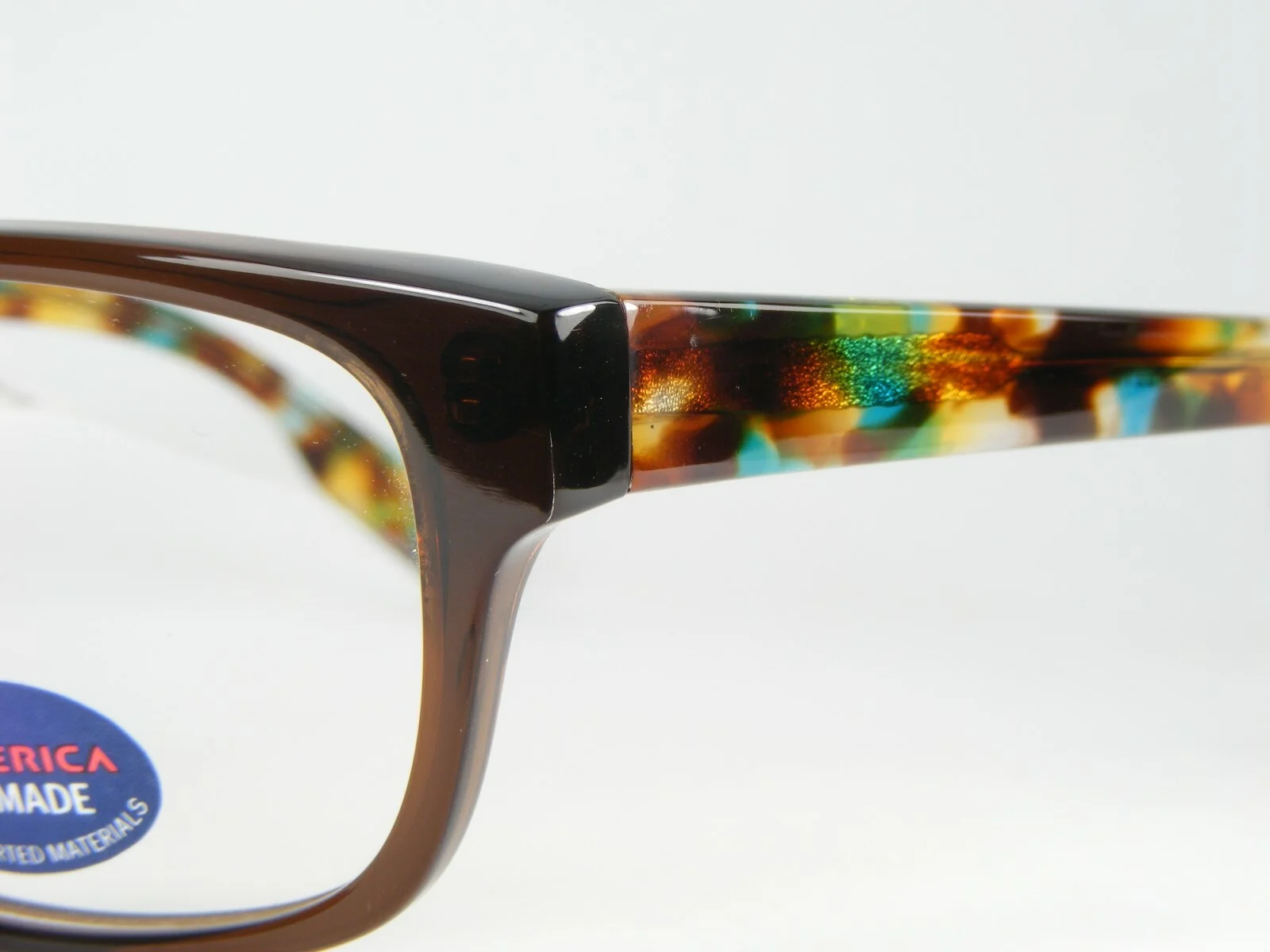AMERICA MU210 CRYBRN CRYSTAL BROWN EYEGLASSES GLASSES MU210FCRYBN53 53-18-140mm 3