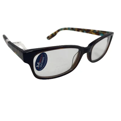 America USA Made MU210FCRYBN53 Eyeglass Frames 53-18-140 Brown 02098