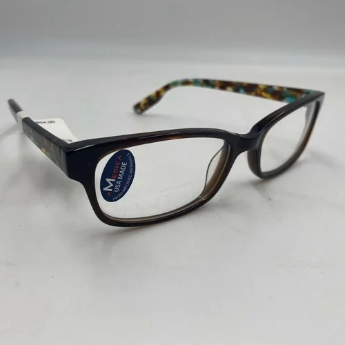 America USA Made MU210FCRYBN53 Eyeglass Frames 53-18-140 Brown 02098 2