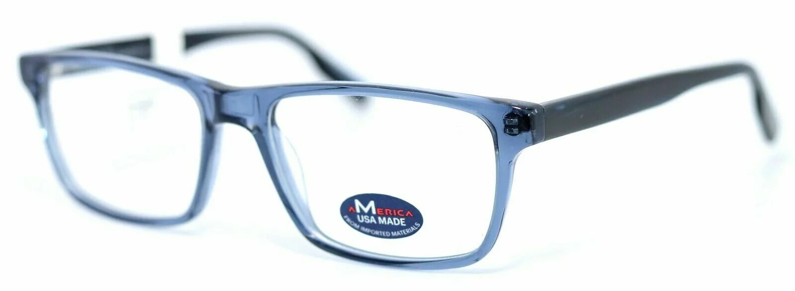 AMERICA USA Made NVYCRY Navy Crystal Eyeglasses Frames 53-17-143