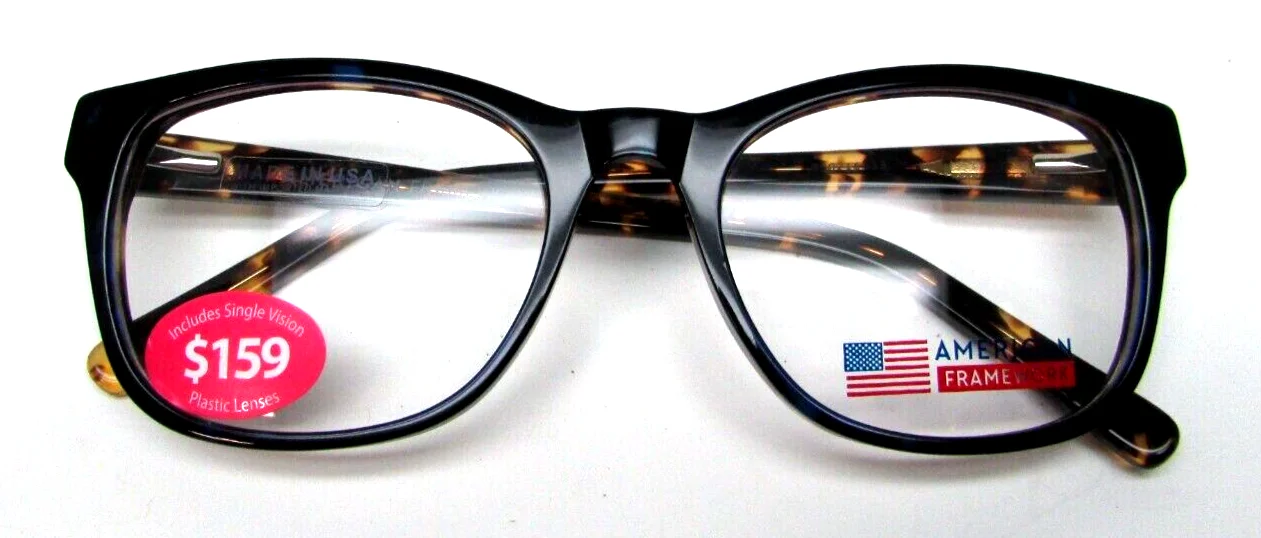 American Framework BOISE NVTT Full Rim Optical Frame with Soft Case 53/19-140 2