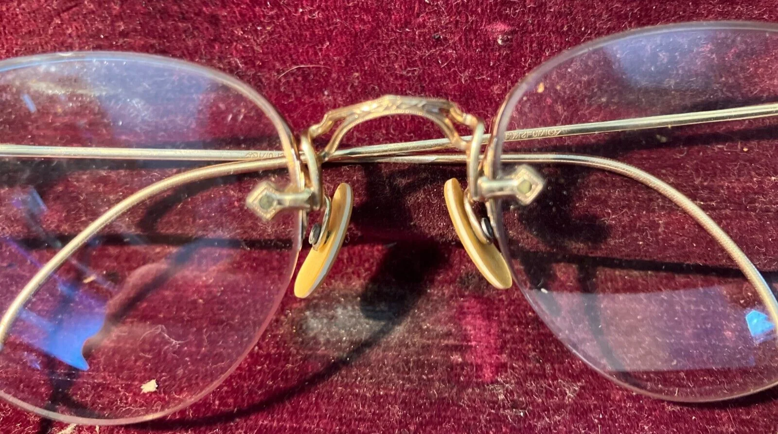 American Optical Antique Eyeglasses Gold Filled w/ Case Free Ship 4