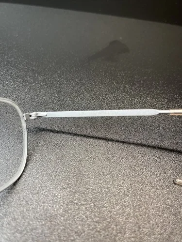 American Optical AO 6 1/2 Silver Aviator Wrap Around Frames G4 4
