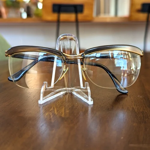 Amor Gold Filled Half Frame Glasses Vintage 1960s Made in France Says 18mm GF 4