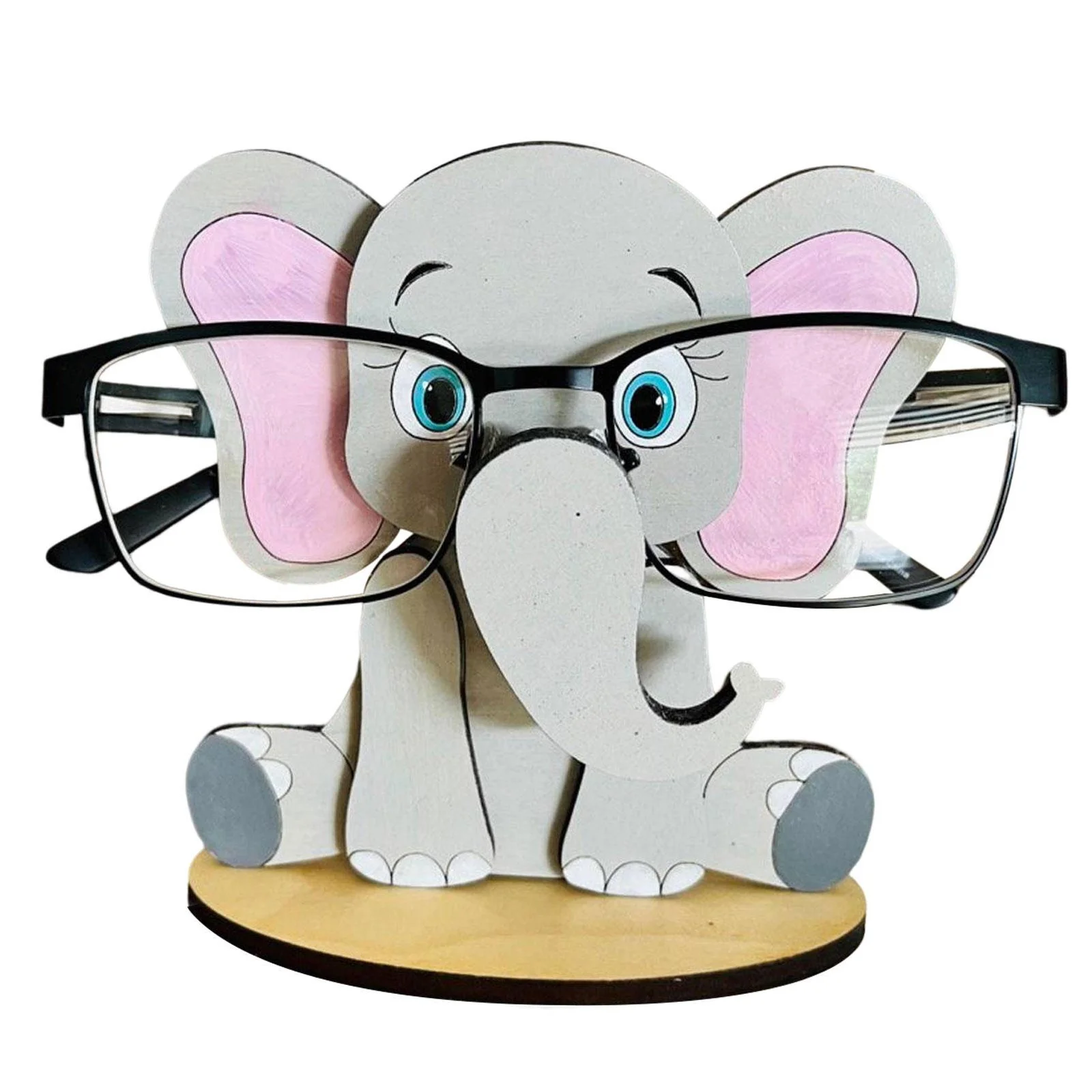 Animal Glasses Holder Handmade 3D Wood Carved Eyeglass Holdr Display Stand Desk 4