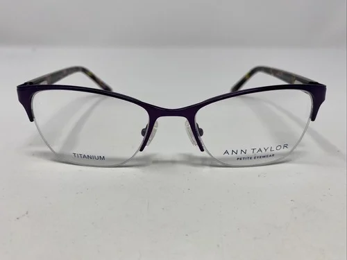 Ann Taylor Petite AT608 C03 48-17-125 Violet Half Rim Eyeglasses Frame KQ18