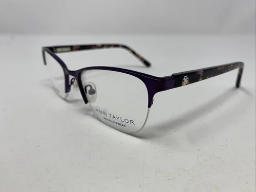 Ann Taylor Petite AT608 C03 48-17-125 Violet Half Rim Eyeglasses Frame KQ18 2