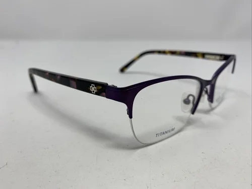Ann Taylor Petite AT608 C03 48-17-125 Violet Half Rim Eyeglasses Frame KQ18 3