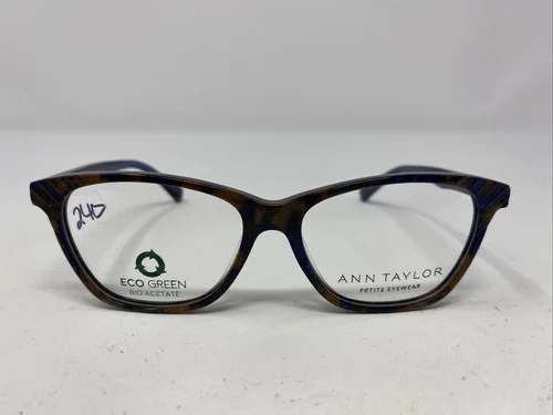 Ann Taylor Petite ATP821 C02 50-14-130 Blue Tortoise Eyeglasses Frame OX40