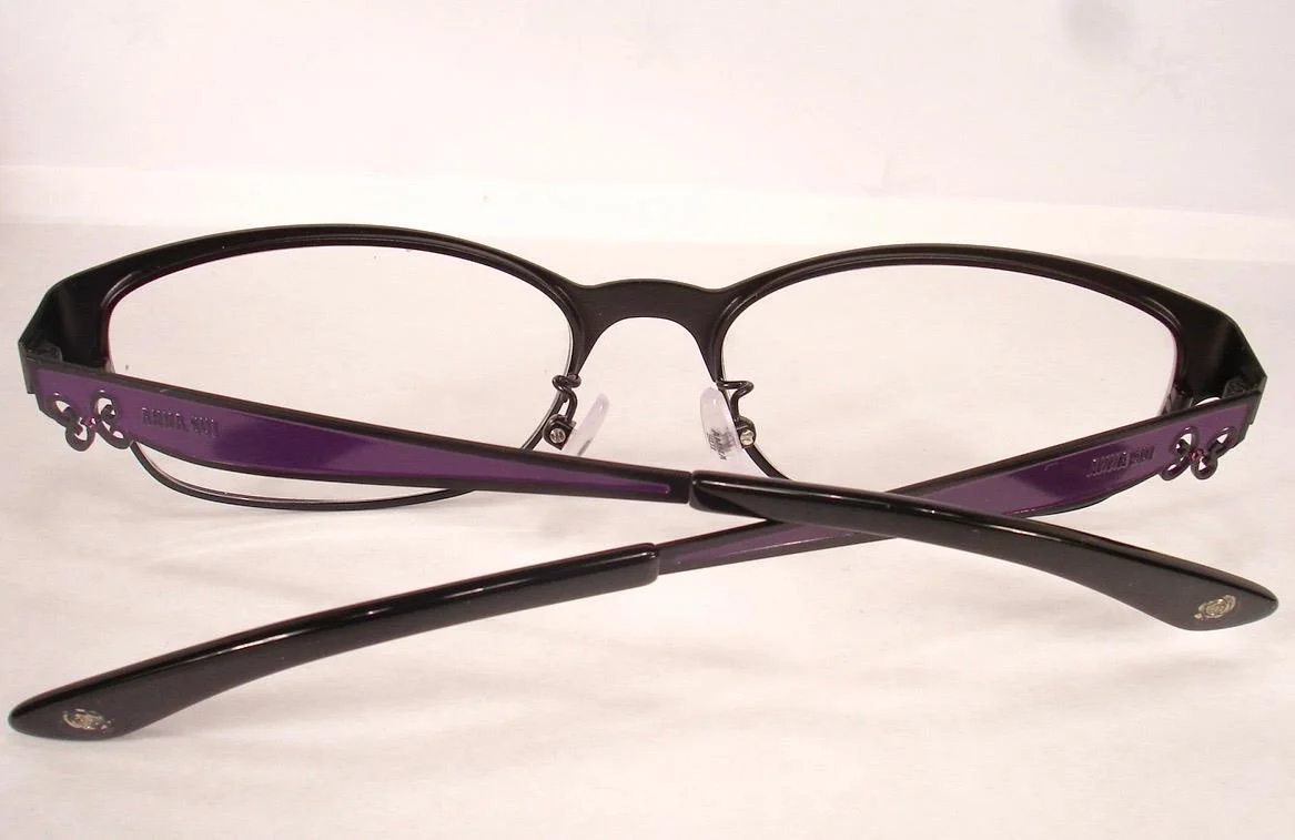 ANNA SUI AS 182 01 Black Women Eyeglass Frames Metal Designer Optical 2