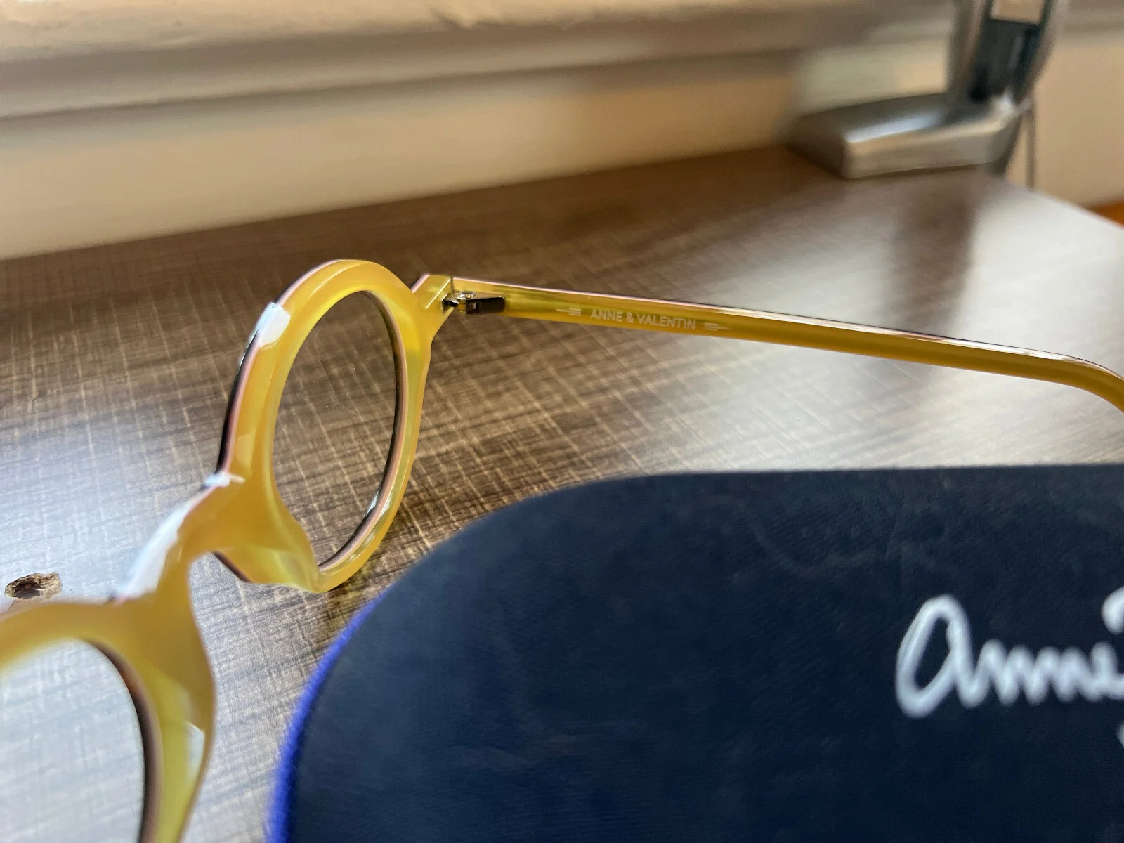 Anne et Valentin, Round, Acetate, Tortoise/Yellow, Style Alpha Alienor 1723 4