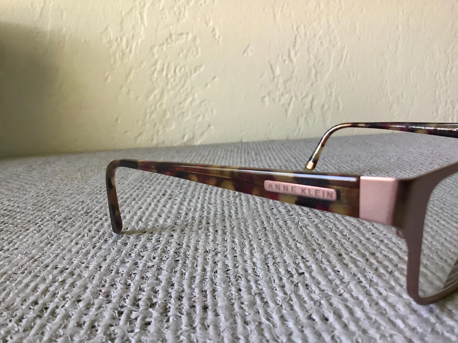 Anne Klein AK 5062 717 Rose Gold Tortoise Eyeglasses FRAMES 52-17-135 VGood 2