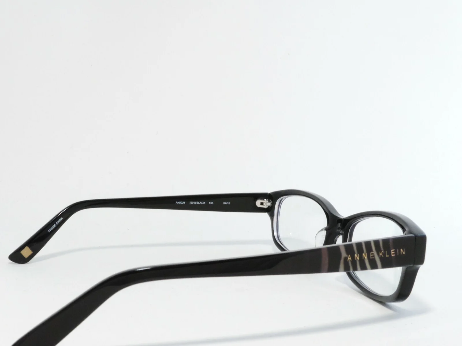 ANNE KLEIN AK5024 FULL RIM PLASTIC EYEGLASS FRAMES BLACK 53-16-135 4