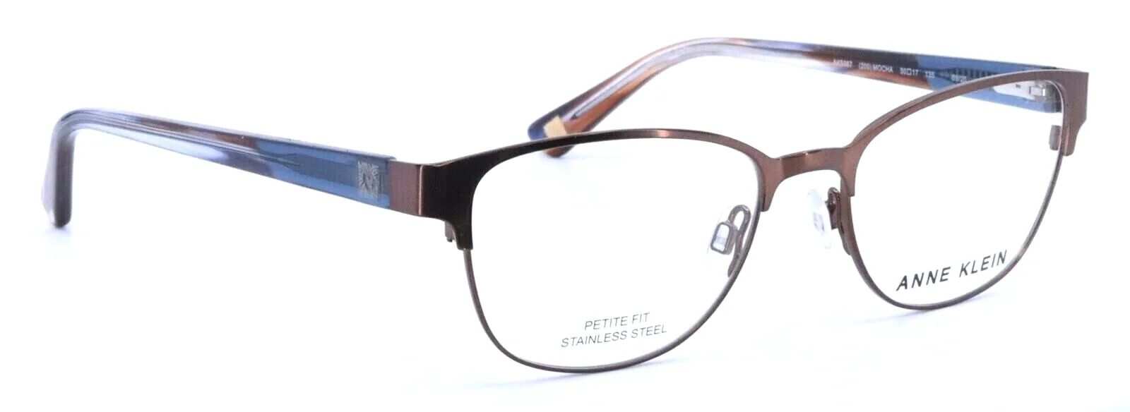 ANNE KLEIN AK5087 200 Mocha Cat Eye Womens Full Rim Eyeglasses Frames 50-17-135 3